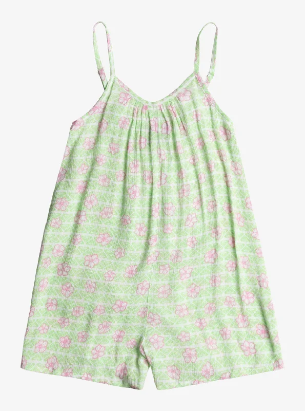 Best Online Clothing Boutiques Girls 2-7 Soulful Blooms Romper - White Hibline