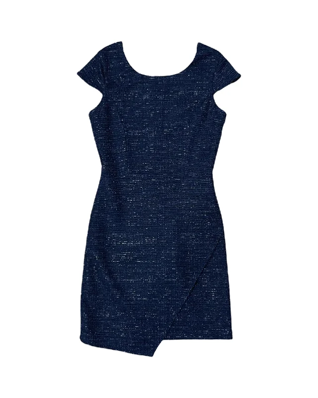 Flash Sales This Week Navy Boucle Envelope Dress