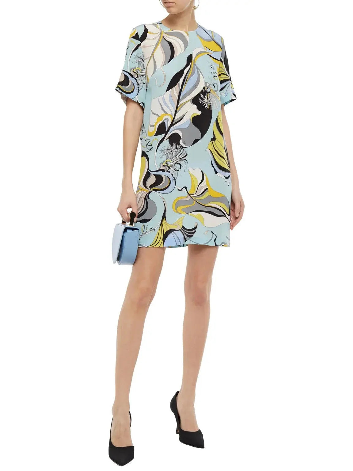 Unleash Your Trend Driven Style Frida Print Silk Mini Dress