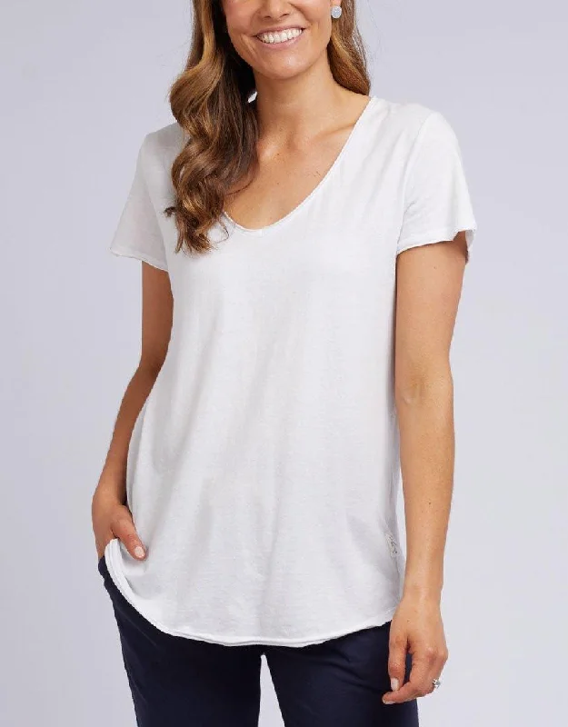 Hot Picks Fundamental Vee Tee - White