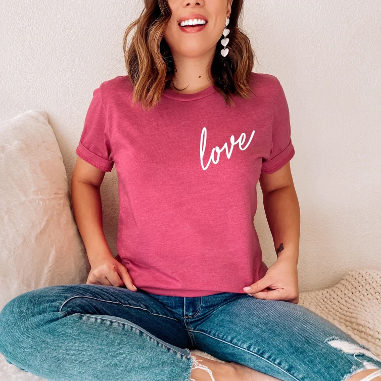 Chic And Comfortable Love • Berry Tee