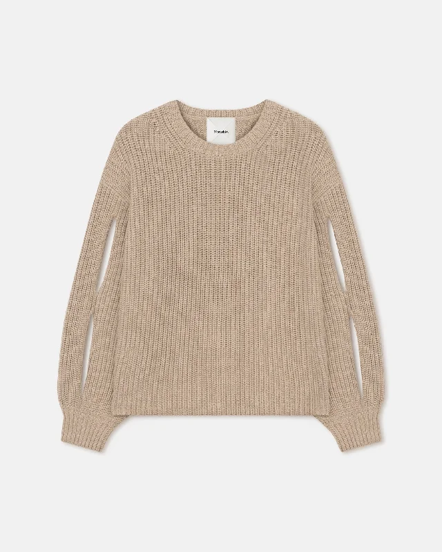 Hot Brand Discounts Jacint - Cashmere-Blend Sweater - Oatmeal