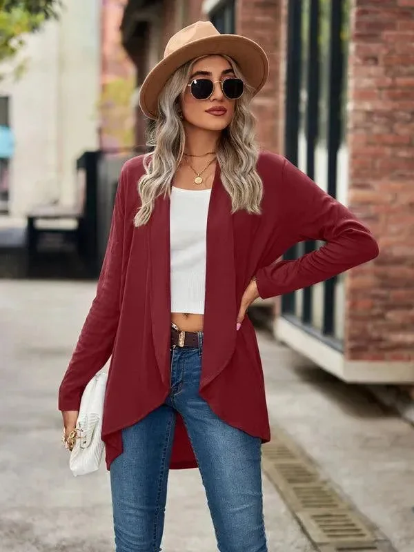 Unleash Your Fashion Solid Loose Women Cardigan Sweater