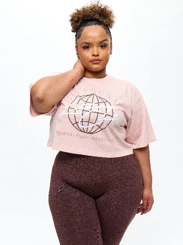 Unbeatable Prices Lifting Club Crop Tee - Strawberry Milk