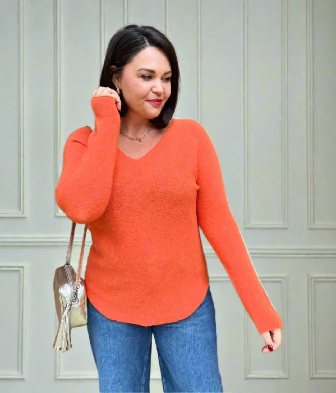 Seasonal Clearance Orange Super Soft Ria Jumper