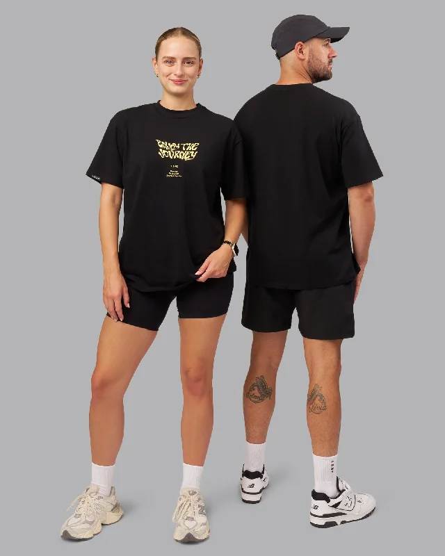 Premium Fabrics Unisex Journey FLXCotton Tee Oversize - Black