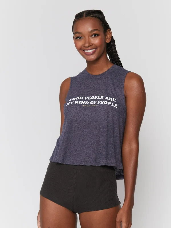 Trend Alert Spiritual Gangster Good People Crop Tank