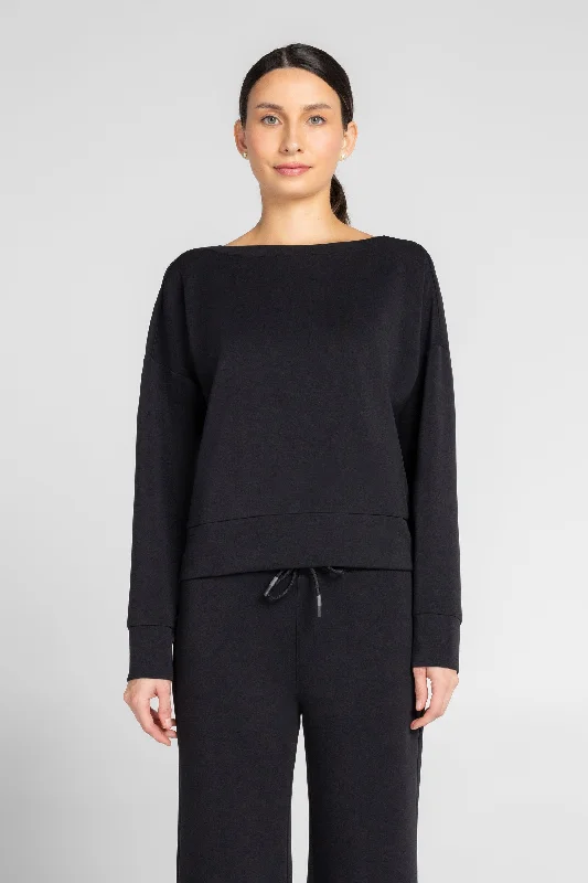 Comfortable Loungewear for Women Sandwash Scuba Longsleeve Top