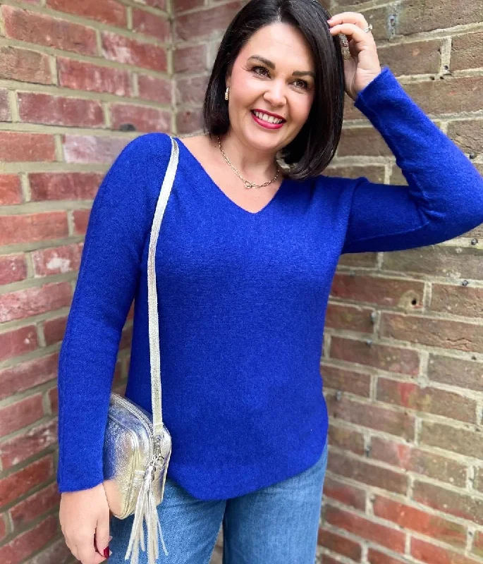 Limited Stock, Big Discounts Blue Super Soft Ria Jumper