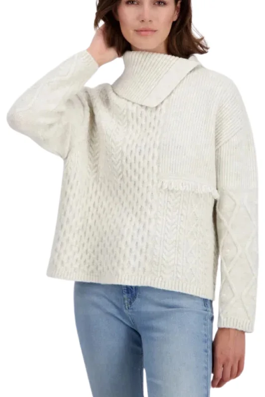 Chic Women’s Clothing for Work and Travel KNITTED PULLOVER - 807427MNR