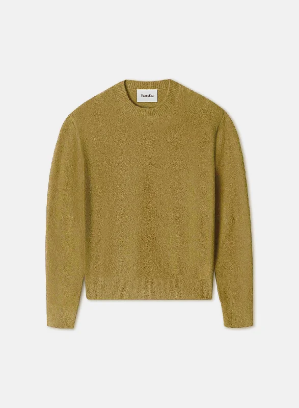 The Latest Fashion Trends Virote - Fluffy Knit Sweater - Custard