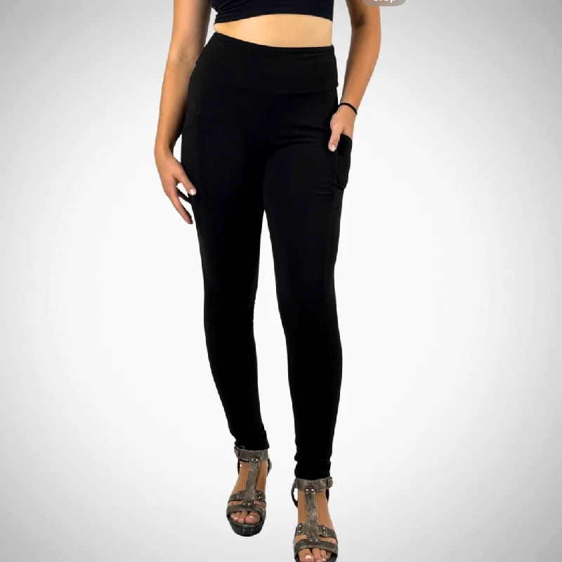 Stylish Basics A Perfect Fit Solid Pocket Leggings Made in USA