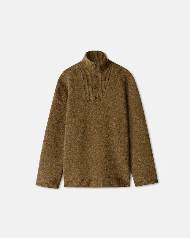 Trendy Aesthetics Zuma - Fluffy-Knit Sweater - Camel