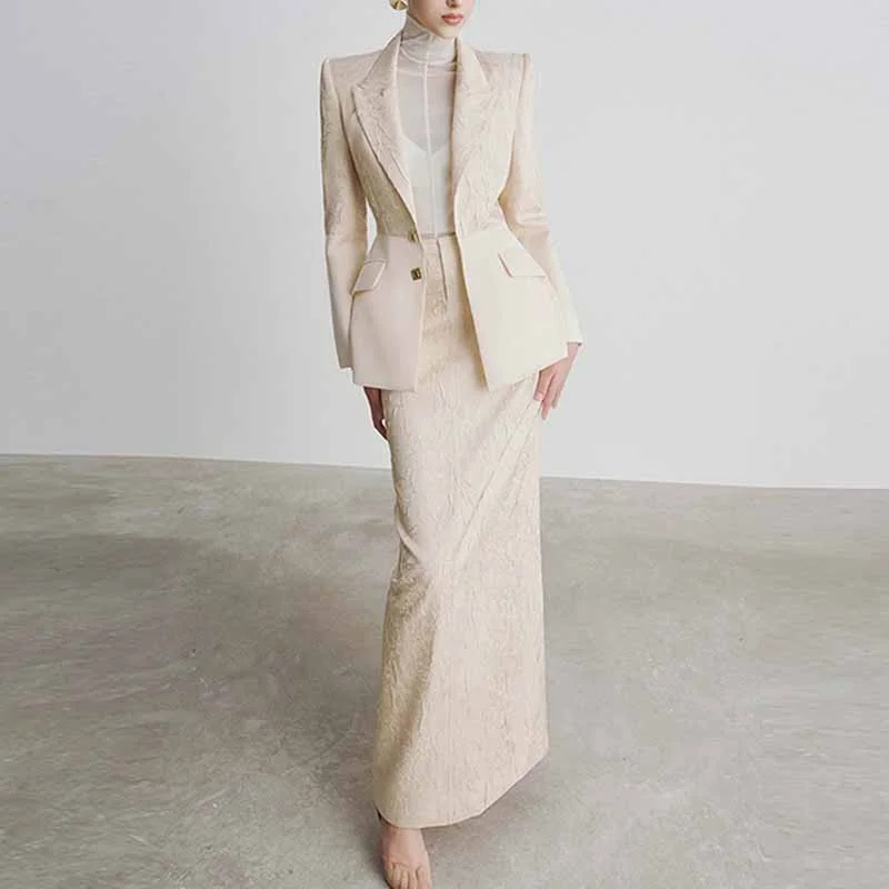Must-Have Styles Women's Skirt Suit Elegant Formal Suit High Fashion Wedding Suit