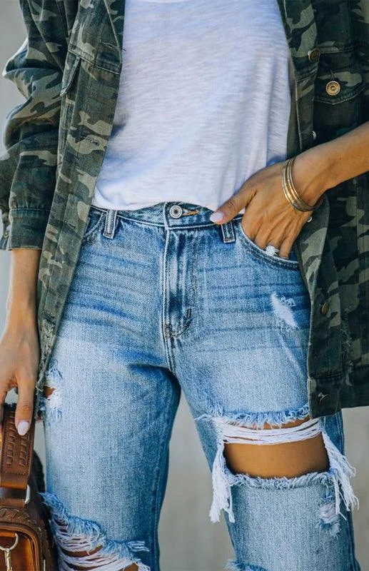 Fashion Forward, Function First Women's Character Ripped Jeans