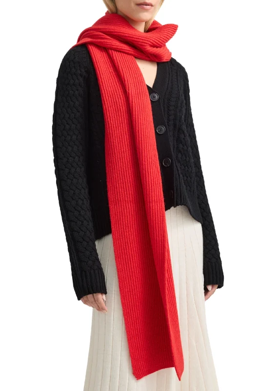 New Arrival Discount HEAVY GAUGE RIB SCARF - 9055