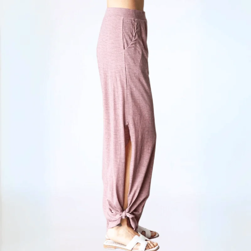 Cutting Edge Fashion Boho Vibes Tie Hem Pants Made in USA