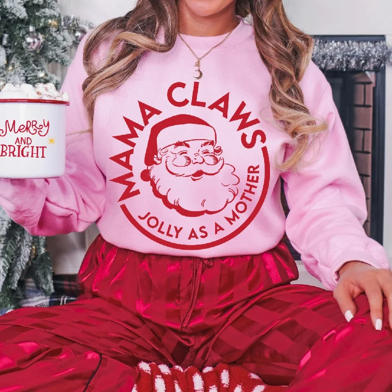 Clothing Woman Mama Claws • Pink Sweatshirt