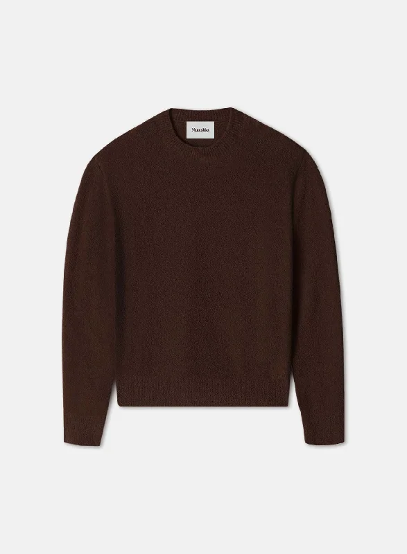 The Latest Trends Virote - Fluffy Knit Sweater - Brown