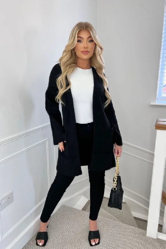 Exclusive Discount Y.A.S Long Knit Cardigan in Black