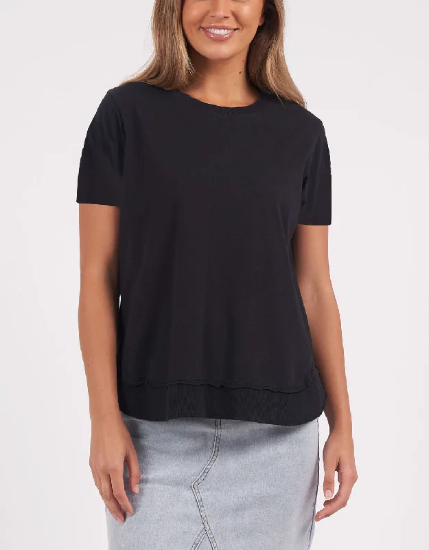 Modern Women’s Apparel Farrah Short Sleeve Tee - Black