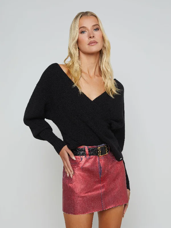 Elegant Women’s Clothing Antonella Crossover Sweater