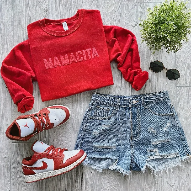 Clothes For Women MAMACITA • Red Pullover