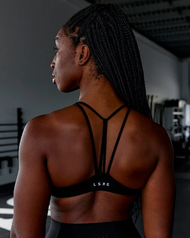 Business Casual Outfits Agile Sports Bra - Black