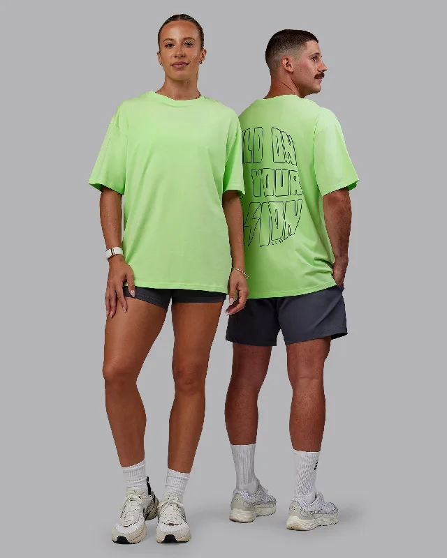 Trendy Fashion For Women Bree Masters Vision FLXCotton Tee Oversize - Pastel Lime-Stormy