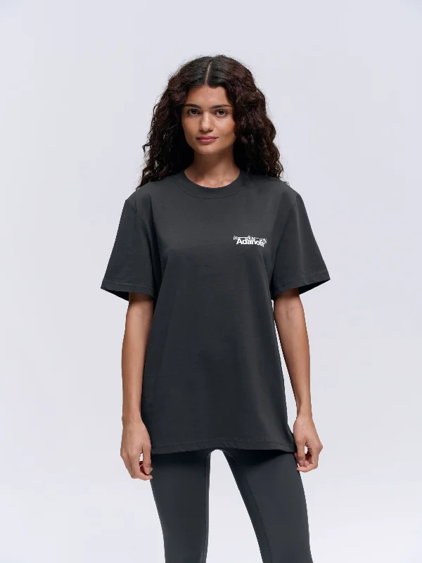 Sale Clothes Online Flow Washed Short Sleeve Oversized T-shirt - Graphite Grey/Lilac Purple