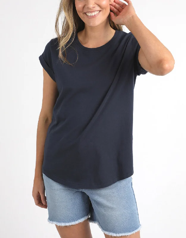 Trendy Women’s Dresses Online Manly Tee - Navy