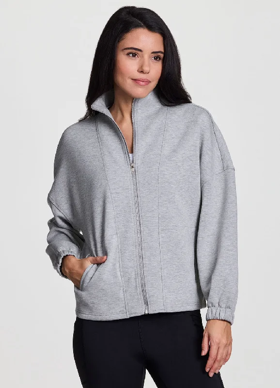 Women's Urban Fashion Level Up Scuba Zip Jacket