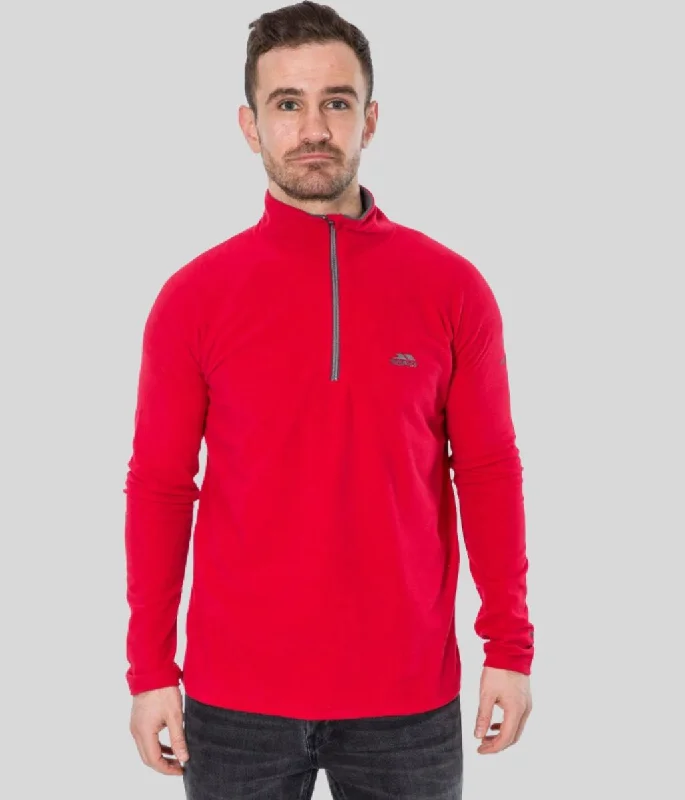 Pastel Styles Red Mens Blackford Fleece Top