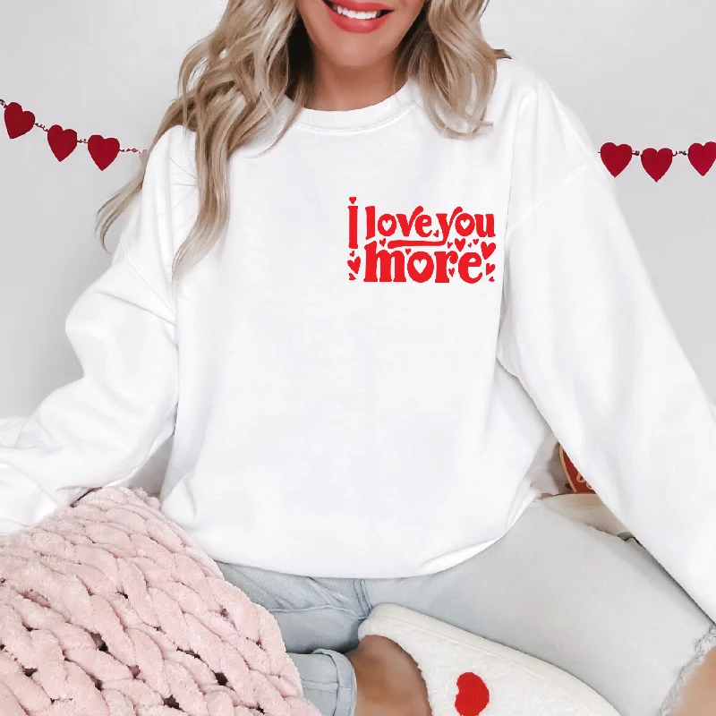 Online Boutiques Affordable Love You More • Adult White Pullover